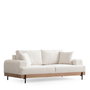 Atelier Del Sofa Eti Oak 3 Seater - White